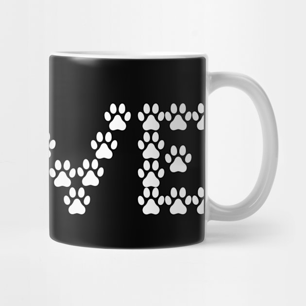 Dog Lover Paw Print for Dog Mom's by Shirts by Jamie